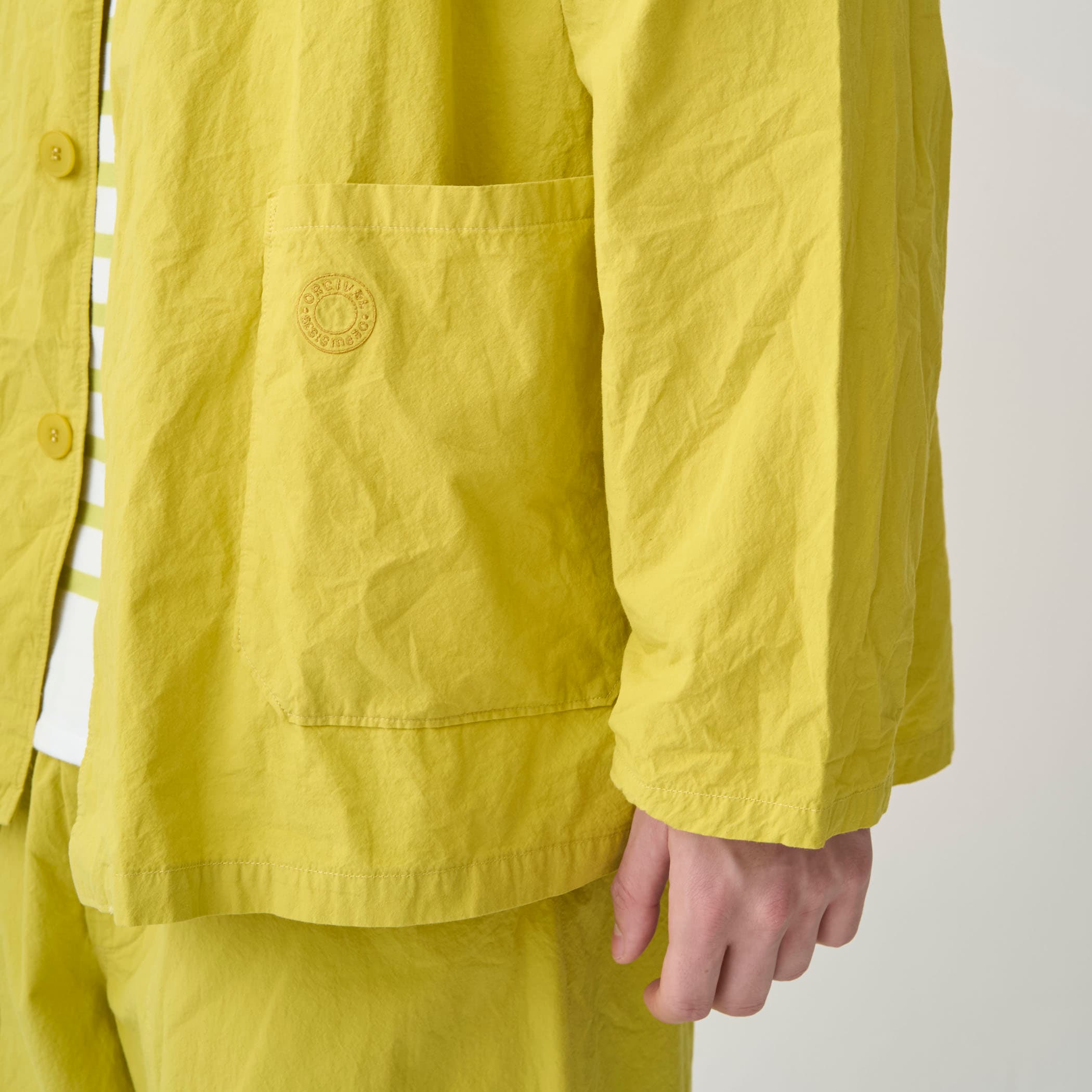 Men's Garment Dye Poplin Notched Lapel Jacket