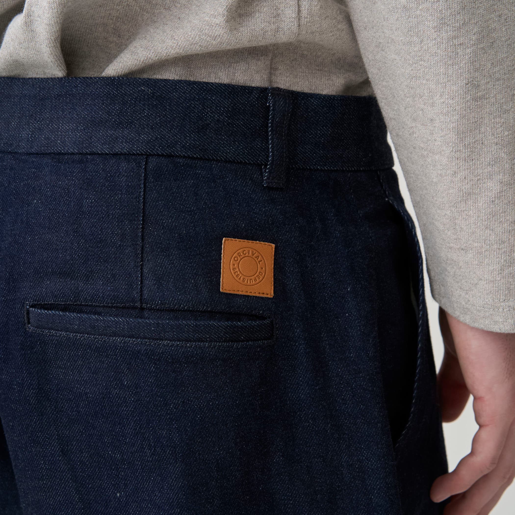 Men's Denim Wide Curve Pants Indigo Navy