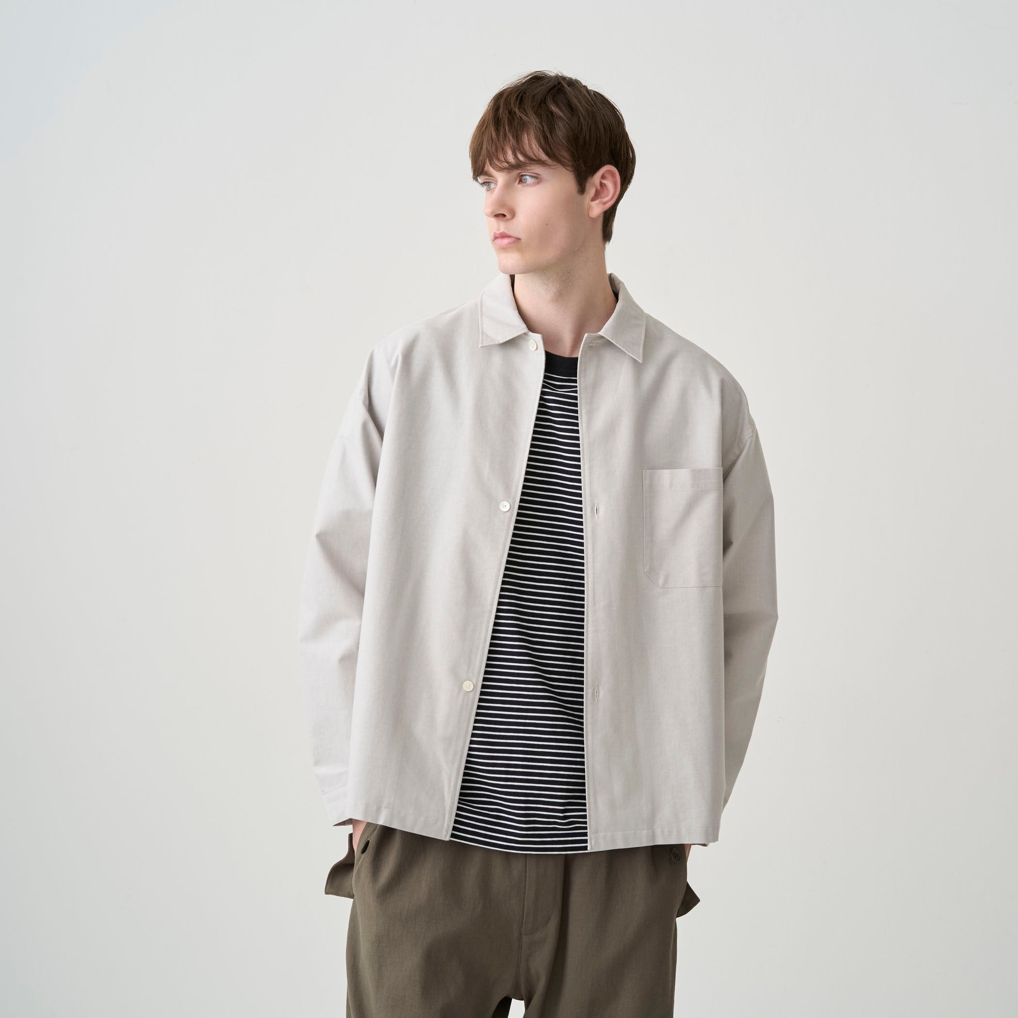 Men's Classic Oxford Regular Collar Outer Shirt