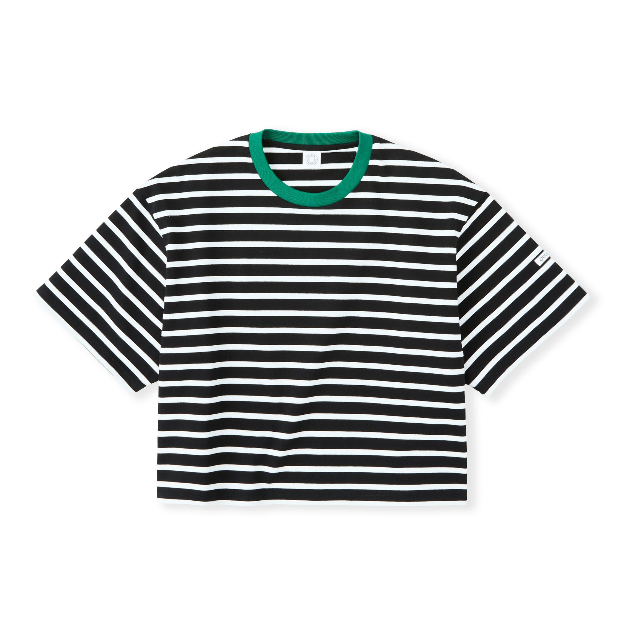 Women's Mercerized Jersey Wide Crew Neck Pullover