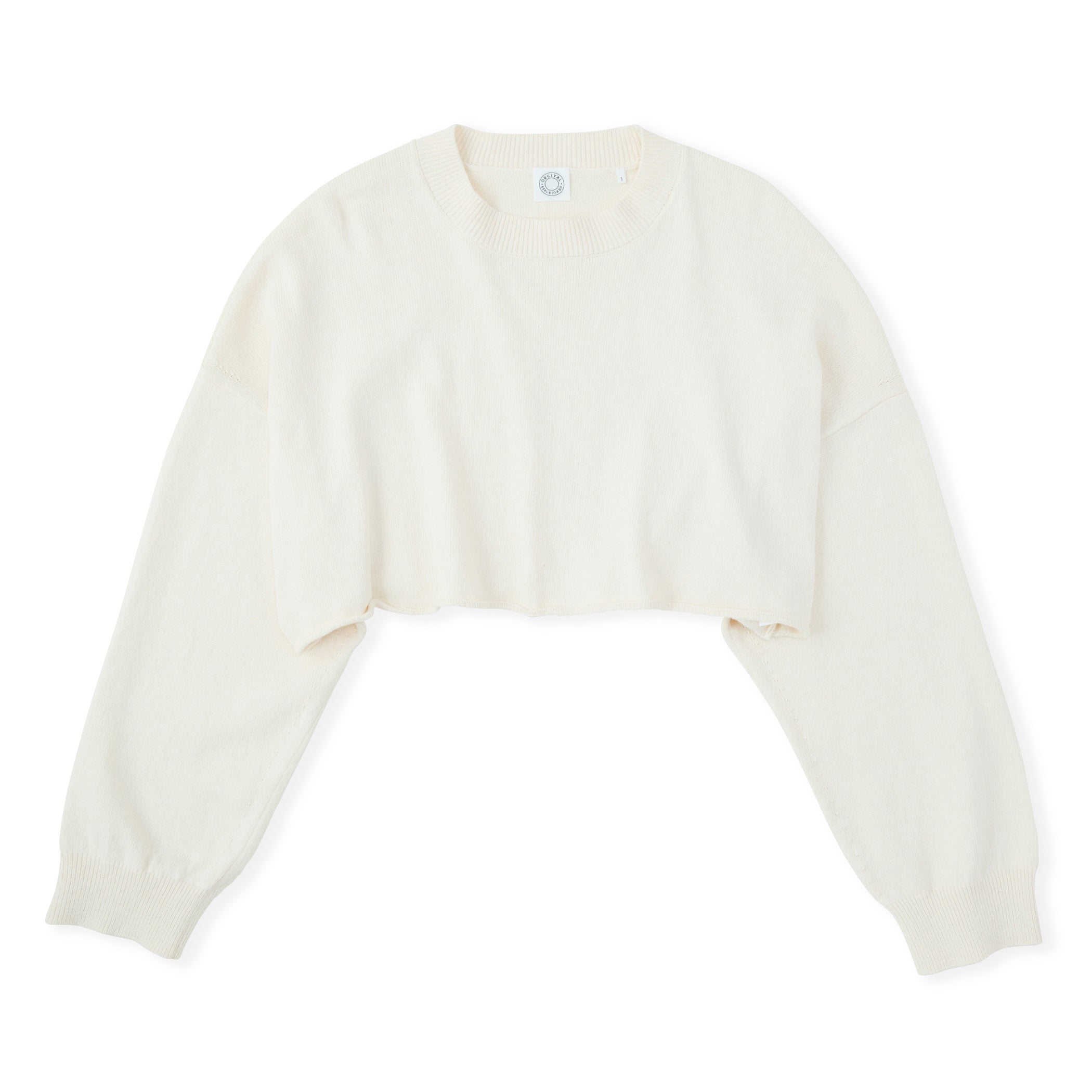 Women's Cropped Crew Neck Pullover