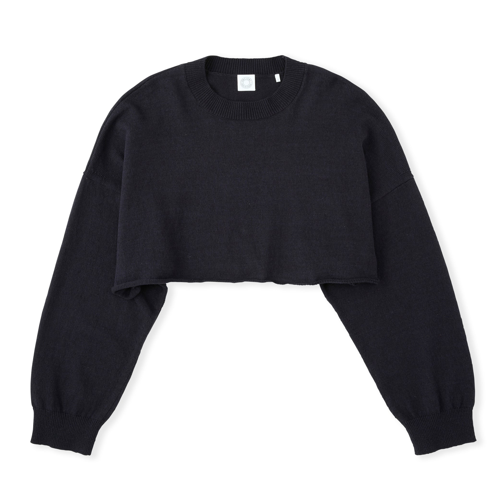 Women's Cropped Crew Neck Pullover