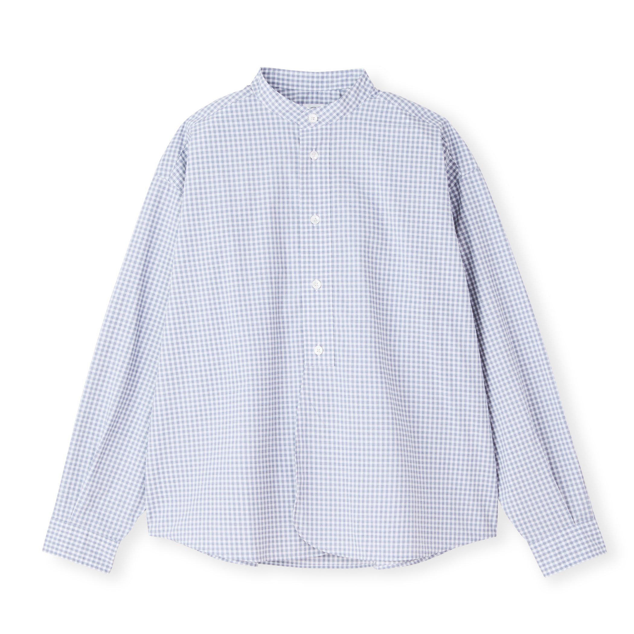 Typewriter Band Collar Shirt