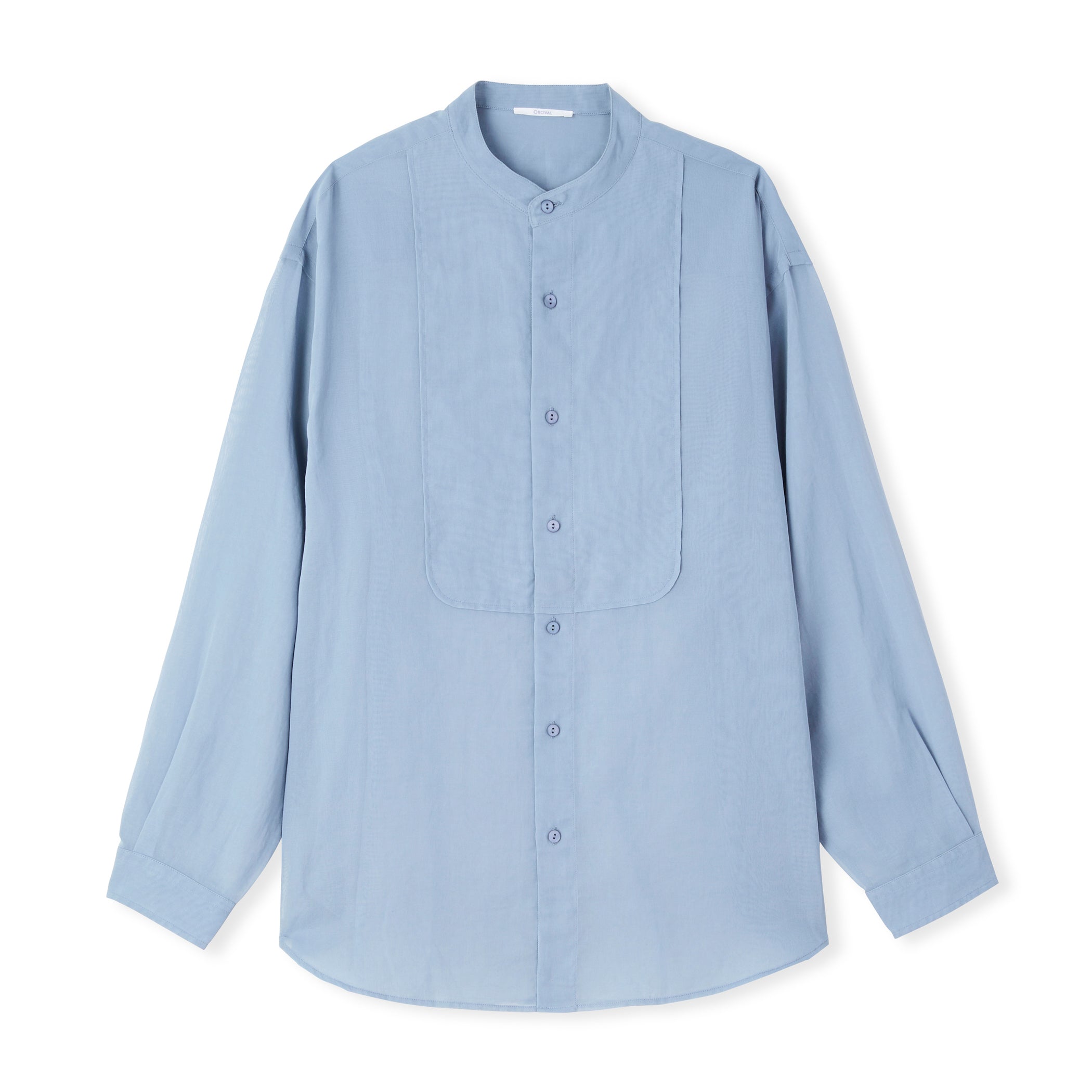 Women's Cotton Voile Band Collar Shirt