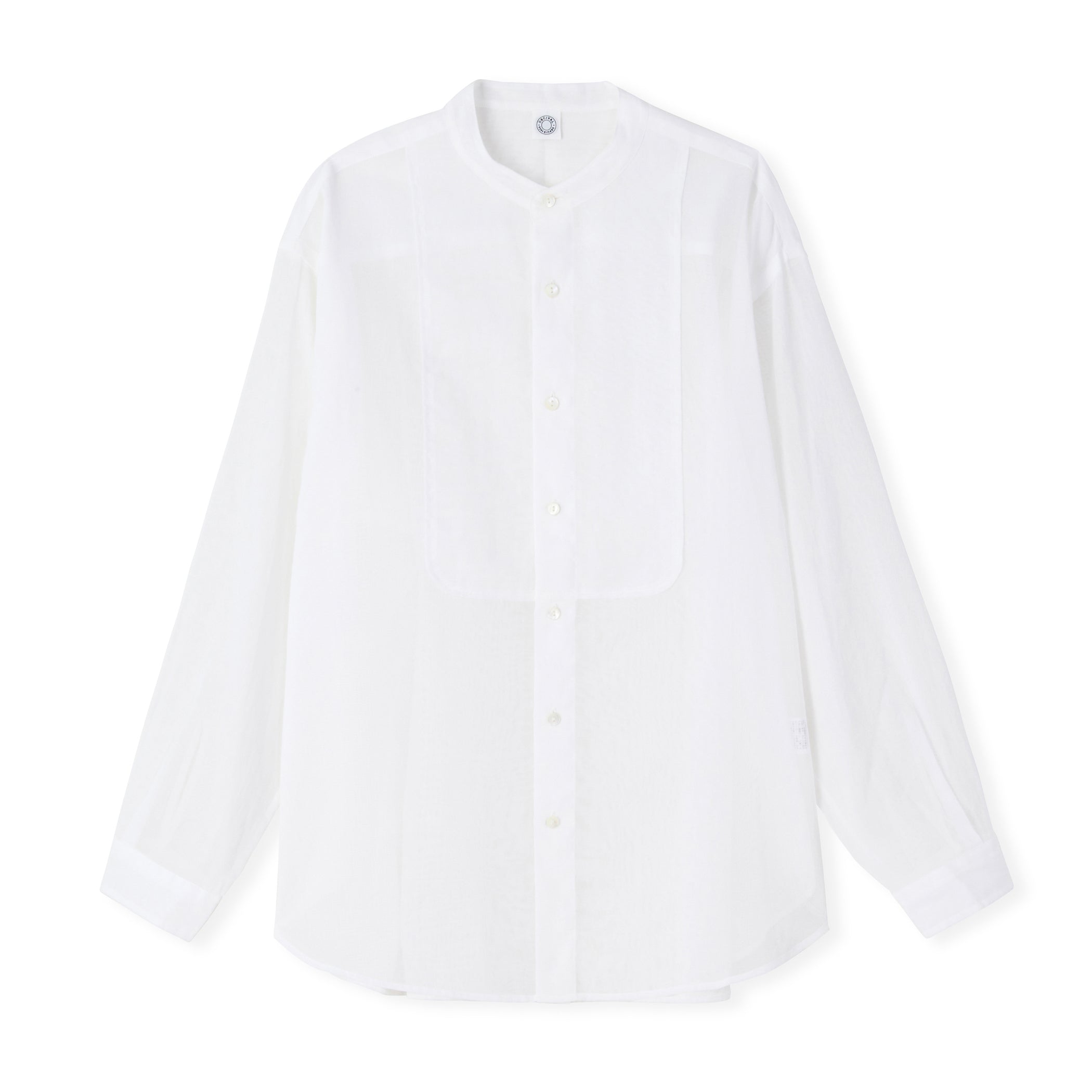 Women's Cotton Voile Band Collar Shirt