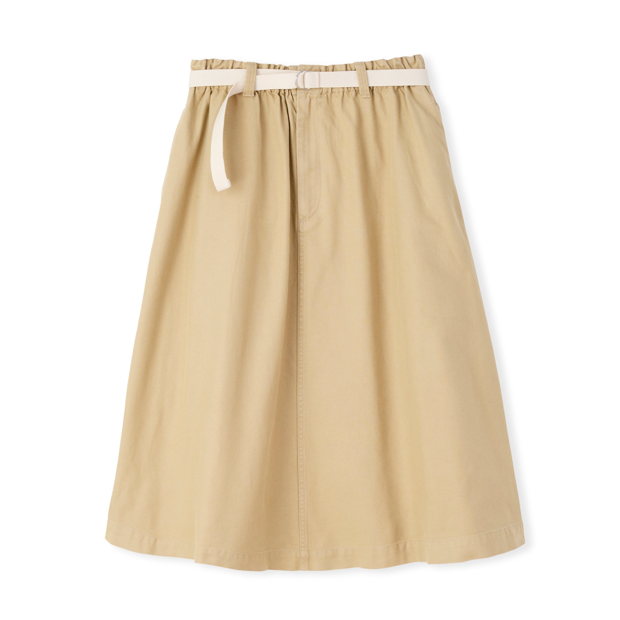 Women's French Worker Serge Belted Skirt