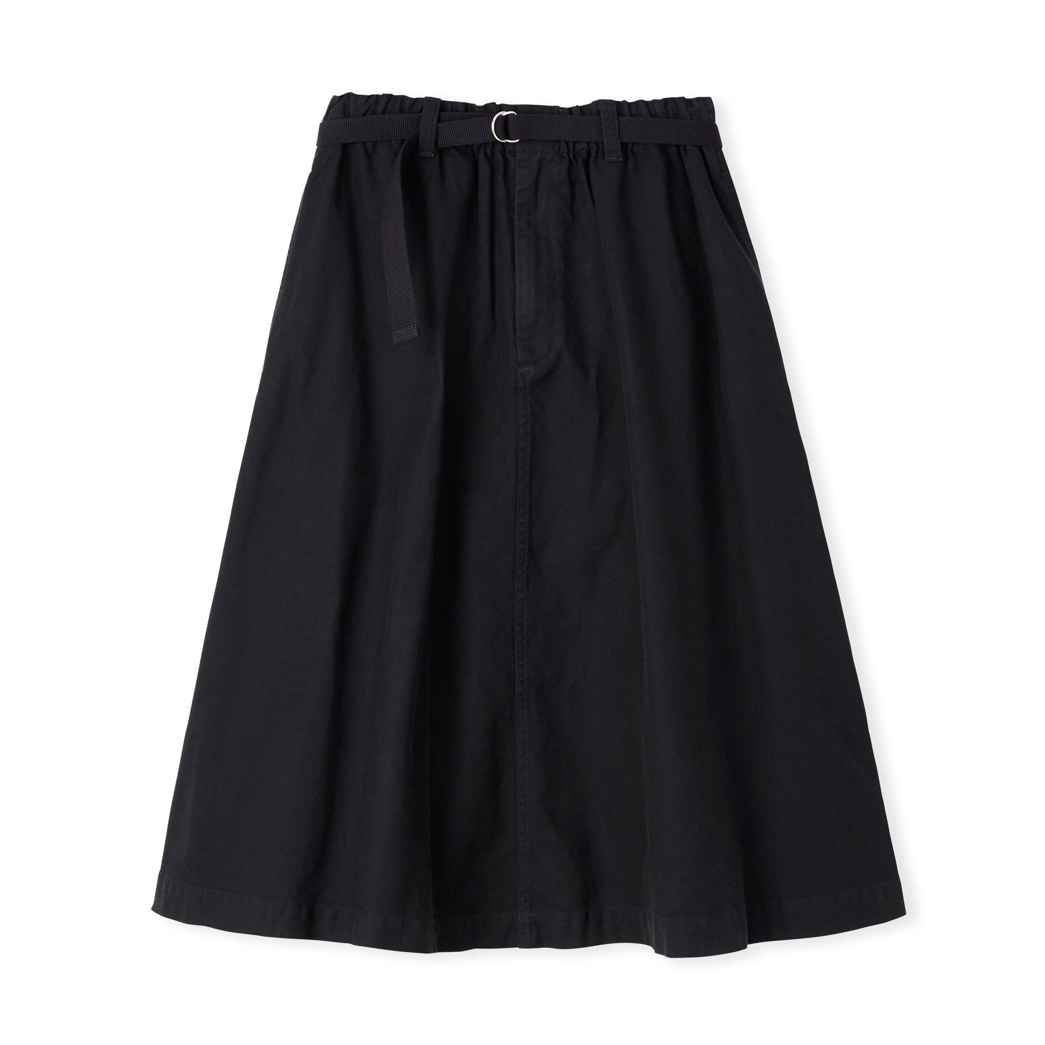 Women's French Worker Serge Belted Skirt