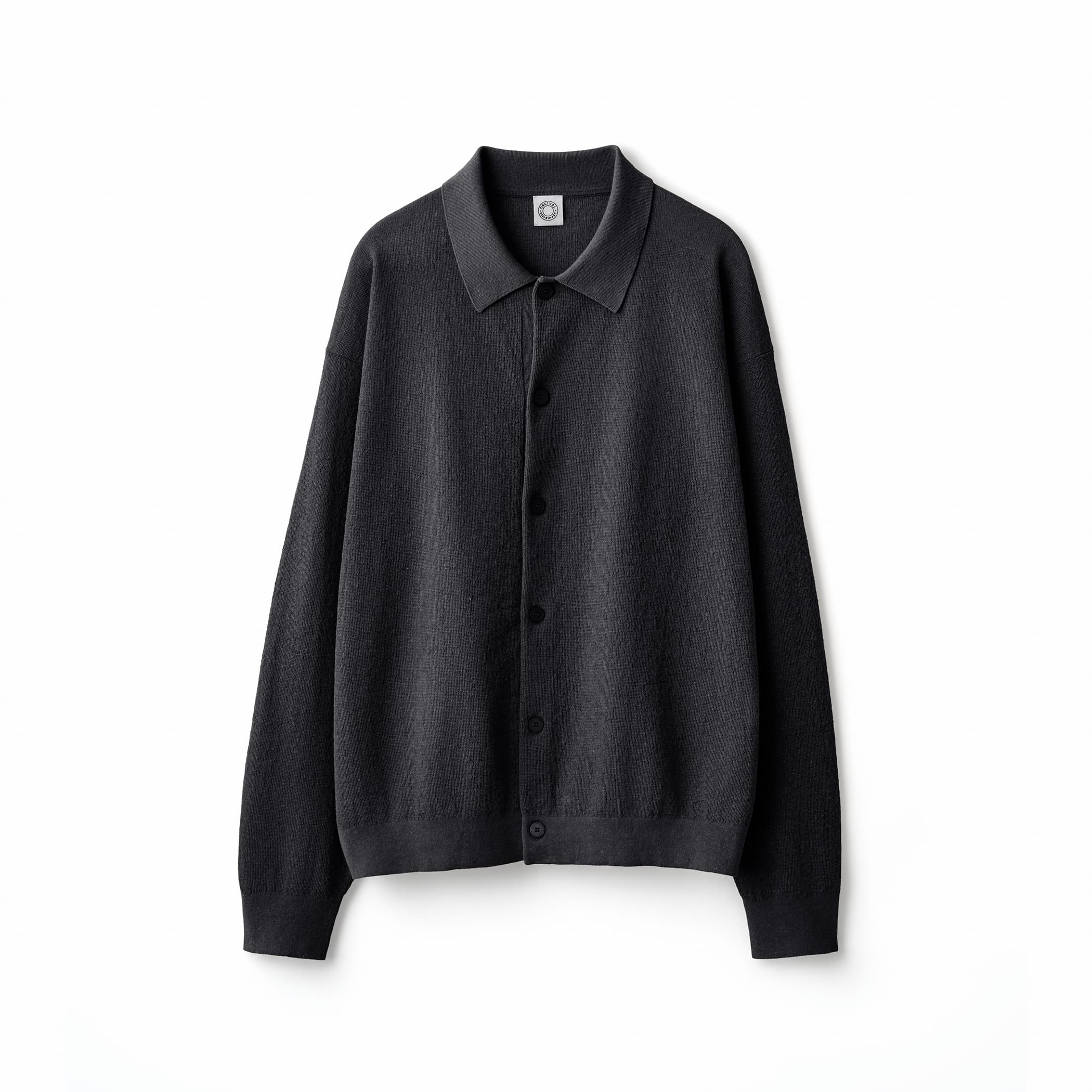 Men's Half Milan Collar Knit Cardigan