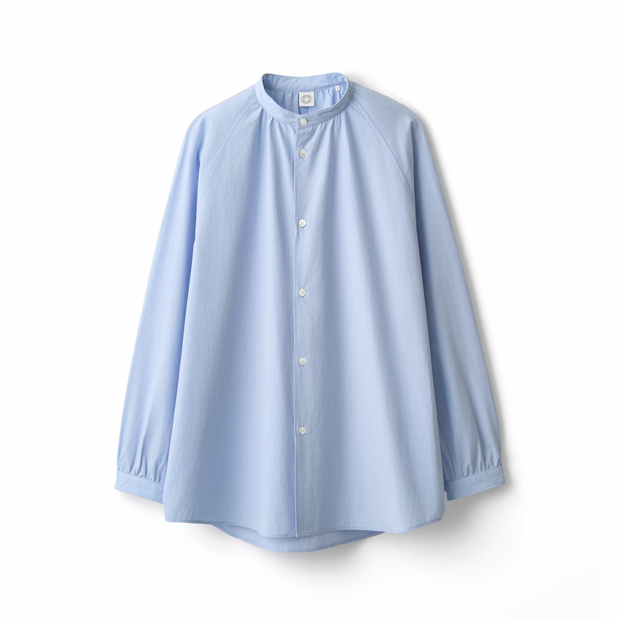 Women's Cotton Band Collar Shirt