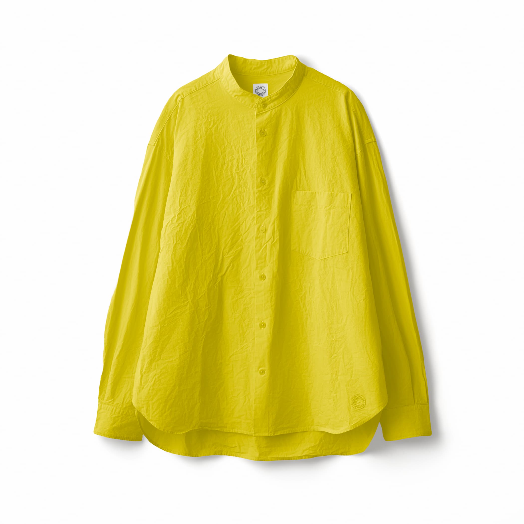 Garment Dye Poplin Band Collar Shirt｜ORCIVAL